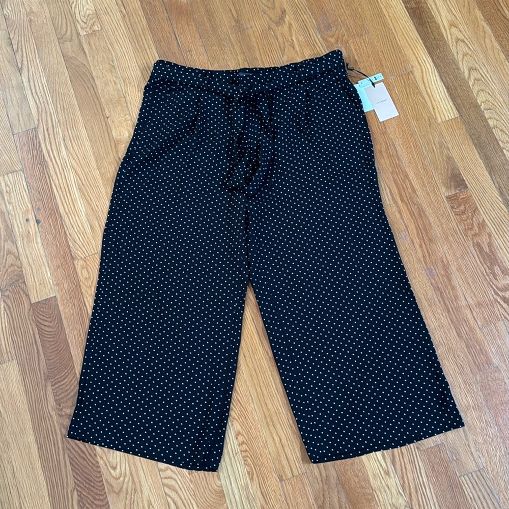 Halogen Wide Leg Crop Polka Dot